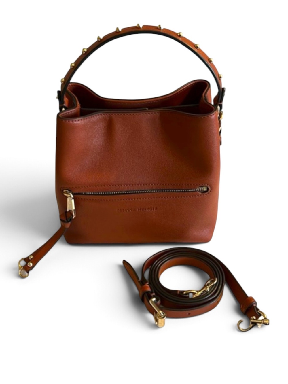 Rebecca Minkoff Leather Bucket Tote Crossbody